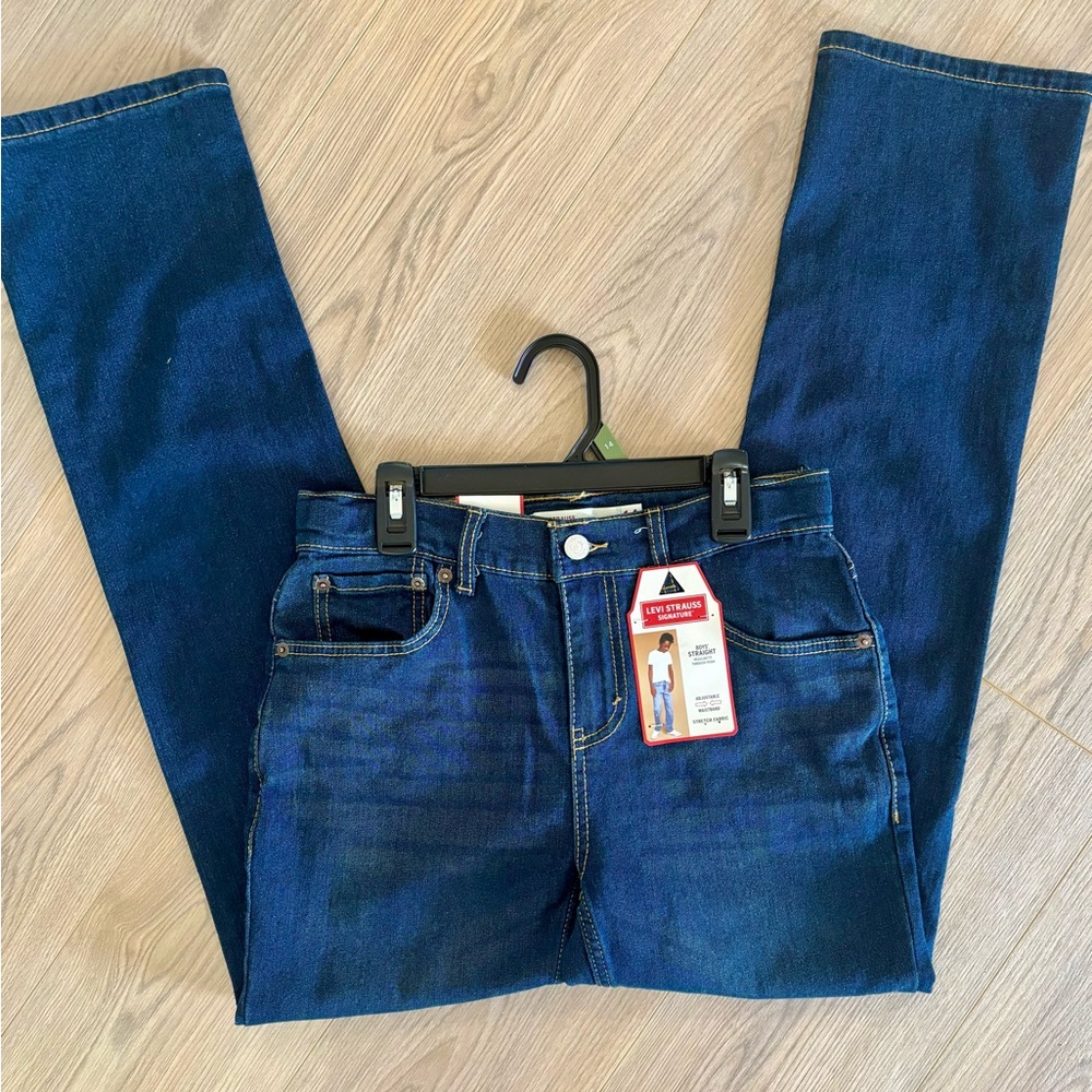 Levi's Signature Boys' Straight Jeans - Indigo Blue